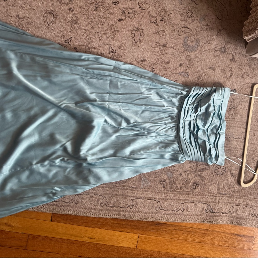Abercrombie & Fitch Light Blue Midi Dress